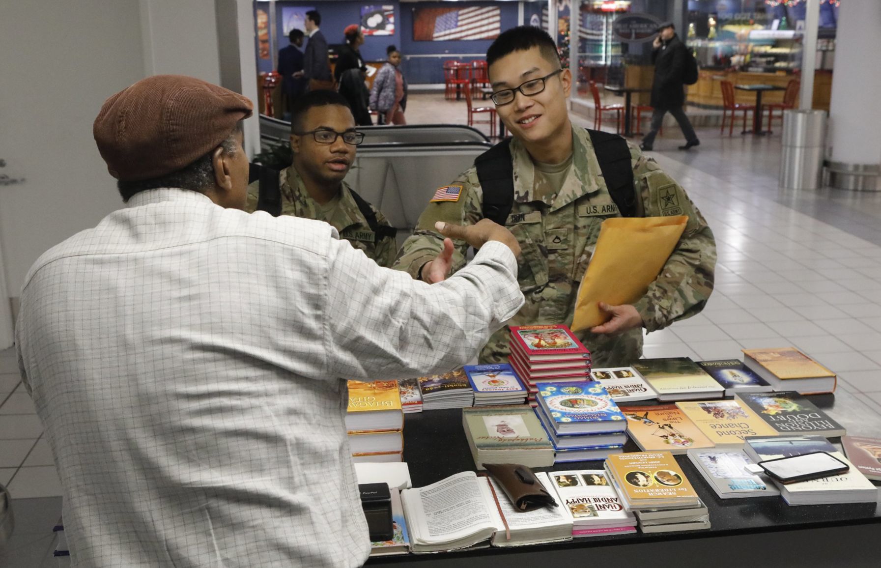 Passengers curious about Airport Free Speech Booths